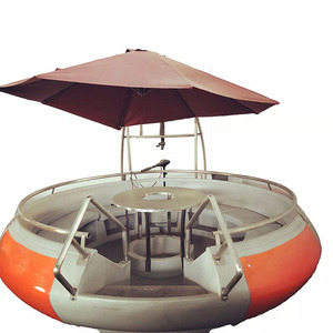 Round Electric Donut <b>BBQ</b> <b>Boat</b> for Summer Lakeside Park Open-air <b>Grilling</b> Experience - Product Image 5