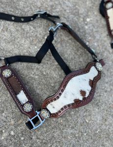 HOOF N TACK INTERNATIONAL - Juego de arreos de cuero para caballo estilo western, cabezada, pechera, riendas para carreras de barriles, equitación de sendero y entrenamiento - Product Image 3