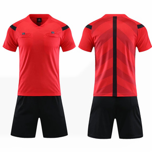 Uniformes de Árbitro Deportivos de Secado Rápido, Unisex, Cuello en V, Media Manga, 100% Poliéster, Camisetas de Fútbol para Árbitro, Popular en 2025 - Product Image 2