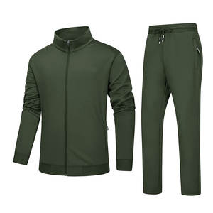 Survêtement à fermeture éclair sur mesure pour hommes à manches longues vêtements d'hiver à quantité minimale de commande basse avec pantalons de survêtement et costumes de style - Product Image 1