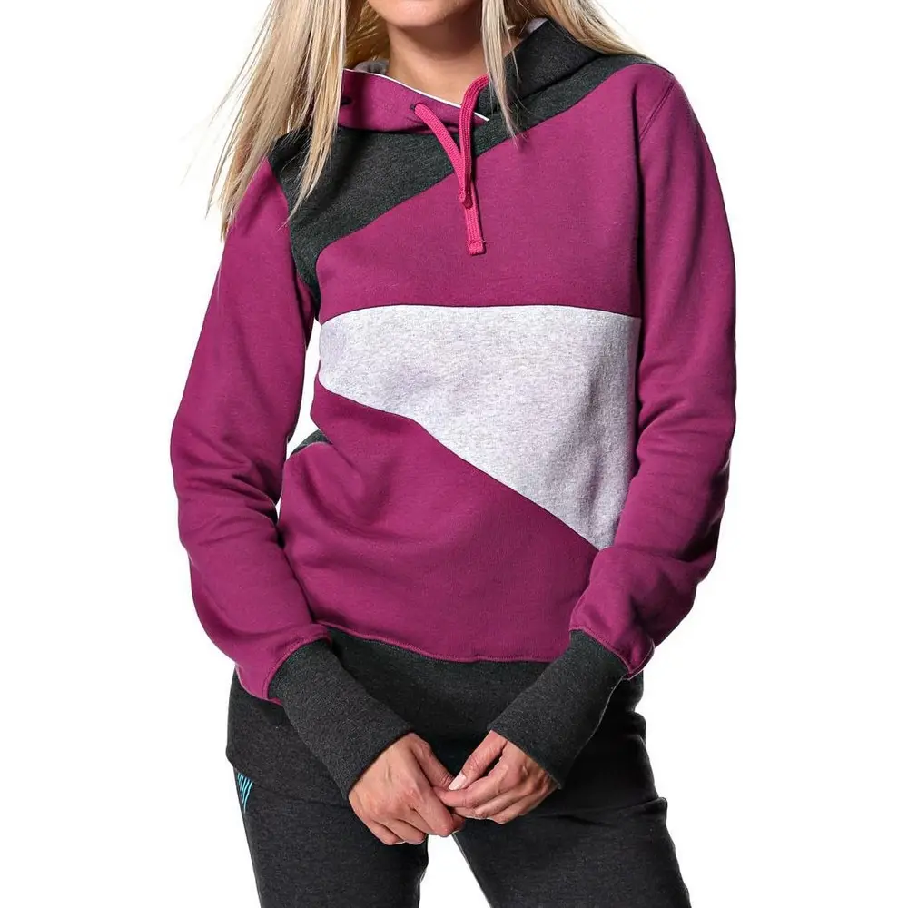 Sudadera corta con capucha a la moda para mujer, cárdigan de manga larga, informal, sólido, deportivo, Stitch, con paneles, sudadera con cremallera