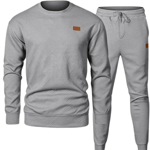 Conjunto Deportivo de Dos Piezas para Hombre, Jersey de Jacquard de Punto, Calidad Premium, Elegante, Cómodo, Ropa Urbana de Moda - Product Image 2