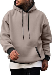 เสื้อฮู้ดผู้ชายแฟชั่นลำลอง ผ้าคอตตอนผสม ไม่หดตัว อุ่นสบายสำหรับฤดูหนาว - Product Image 2