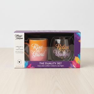 Set di Tazze da Caffè, 2 Pezzi: Tazza e Bicchiere in Vetro, Confezione Regalo per Caffè e Bevande Quotidiane - Product Image 1