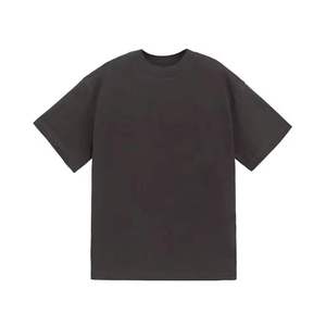 T-shirts en coton jersey à manches courtes et col rond, décontractés, classiques d'été, anti-rétrécissement, effet délavé à l'acide, avec bordure contrastante - Product Image 4