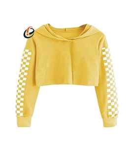 Top Corto de Mujer, Estilo Moderno, Material de Felpa, para las Cuatro Estaciones, Ever New International - Product Image 3