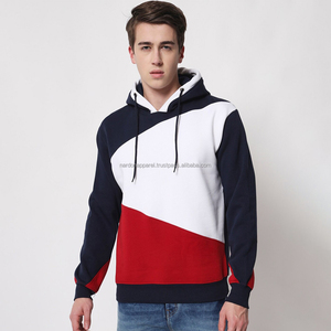 Nardon Apparel Unisex Pullover Hoodies Custom Logo <b>Colour</b> <b>blocked</b> for Winter Wholesale Men's Winter Hoodie - Product Image 1