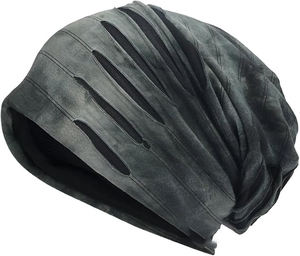 Asequible Asid Wash Venta al por mayor Estilo desgastado Hombres Mujeres Moda Long Slouchy Beanie Sombreros Oversized Baggy Beanies Gorras - Product Image 1