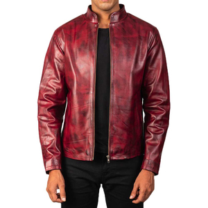 Wholesale Supplier Custom made ODM Design Genuine <b>Leather</b> <b>jacket</b> for <b>men</b> Full Zipper Customized <b>Jacket</b> for <b>Men</b> - Product Image 1