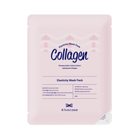 [Rivecowe] Masque Coréen Collagène Élastifiant 25ml*10pc – Soin à Domicile pour Hydratation et Anti-Rides