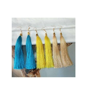 Joyería de lujo de diseño antiguo, pendiente de seda de diseño personalizado para compromiso, pendiente hecho a mano más vendido, regalo de boda, uso en fiesta - Product Image 6