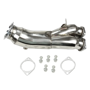 Kit de Juntas para Tubo de Escape y Colector de Escape para <span class=keywords><strong>BMW</strong></span> <span class=keywords><strong>N55</strong></span> E82 E88 <span class=keywords><strong>E90</strong></span> E91 E92 E93 135i <span class=keywords><strong>335i</strong></span> 2011-2012, Tubo de Escape Individual Turbo T304 - Product Image 1