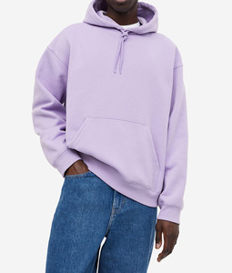 Sweat à capuche pour homme en molleton lourd 100% coton, surdimensionné, lavé, avec logo personnalisé brodé, respirant, vente chaude - Product Image 1