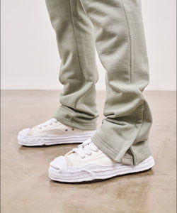 Nouvelle conception 100% coton survêtement empilé pantalon de survêtement évasé et ensemble de sweat à capuche à épaules tombantes - Product Image 6