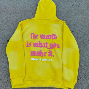 Sudadera personalizada con capucha estampada y pantalones de chándal acampanados, conjunto de chándal con pantalones apilados, conjunto de chándal para hombre - Product Image 4