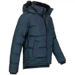 Chaqueta Acolchada de Lona con Capucha para Hombre, Impermeable, Protección Térmica, Cómoda, Movimiento Flexible, Ropa de Abrigo de Invierno, Venta al por Mayor OEM - Product Image 3
