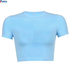 Camisetas Nuevas para Mujer, Camisetas Cortas Estampadas de Verano, Camisetas de Algodón Lisas con Gráficos, Camisetas Cortas de Manga Corta con Cuello Redondo para Mujer - Product Image 5