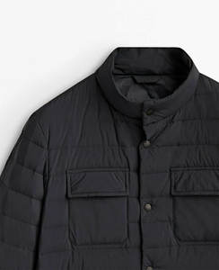 Veste d'hiver matelassée imperméable pour homme 2026, veste matelassée à bulles, veste en duvet verte en polyester, veste matelassée personnalisée pour homme - Product Image 2