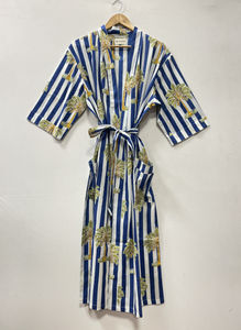 <b>Lightweight</b> Soft Thermal Robe Pure Cotton Kimono <b>Dressing</b> <b>Gown</b> for Women Summer/Winter Night Bathrobe Sustainable for - Product Image 2