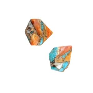 สินค้ามาใหม่14X18มม. อัญมณีหลวมบริตเตอร์สีทองแดงหนามรูปทรงแฟนซีเรียบธรรมชาติสำหรับทำเครื่องประดับ - Product Image 4