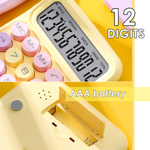 Foska chất <span class=keywords><strong>l</strong></span>ượng tốt đầy màu sắc 12 máy tính kỹ thuật số cho trẻ em Pin máy tính cho văn phòng - Product Image 2