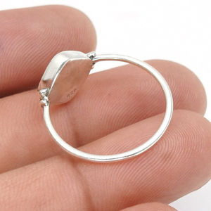 Best Selling New Design 925 Sterling Silver Natural <b>Lapis</b> <b>Lazuli</b> Gemstone Cushion Shape <b>Ring</b> Handmade Jewelry Wholesale Supplier - Product Image 5