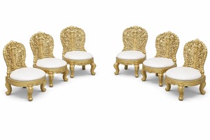 Subtle Indian Wedding Ceremony Mandap Chair Set Modern Luxury Wooden Mandap Chairs Set for Weddings Indoor/Outdoor Use Low Price - Product Image 3