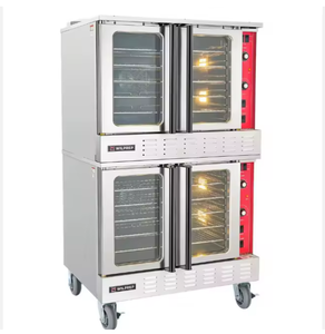 Horno de Convección a Gas/Eléctrico de 38 Pulgadas, Tamaño Completo, Doble Plataforma, 108000 BTU con Protección Contra Sobrecalentamiento para Uso en Panadería - Product Image 1