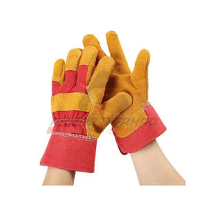 Gants de travail de sécurité dans la construction Gants de travail de sécurité en cuir tricoté de bonne qualité Vente en gros - Product Image 4