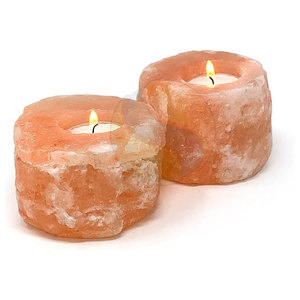 Lámpara de sal de vela del Himalaya orgánica Natural 100% más vendida, artesanías naturales decorativas de tacto Real hechas a mano - Product Image 1
