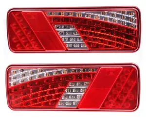High quality universal truck tail light with multi function truck rear tail light red amber white combined color