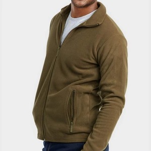 Vente en Gros Personnalisé Couleur Unie Respirant Grande Taille Fermeture Éclair Ample Manches Longues Sherpa Hiver Polaire Rue Mode Veste Hommes - Product Image 3