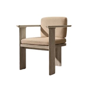 Nordhaven The Addison Modern Outdoor Teak <b>Dining</b> Chair Luxury Garden Patio <b>Armchair</b> Solid Wood Furniture collection - Product Image 5