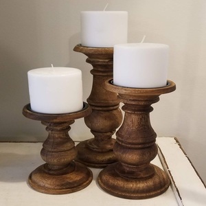 Fashionable Vintage <b>Candlestick</b> <b>Holders</b> Candle <b>Holder</b> Decorative <b>Wooden</b> Unique Design Restaurant and Hotel Wedding Party Use - Product Image 4