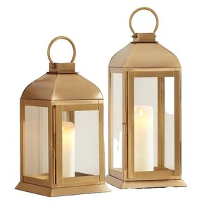Lanternes à bougie en fonte d'aluminium revêtues de noir pour la décoration d'éclairage de table de mariage de noël à la maison - Product Image 4