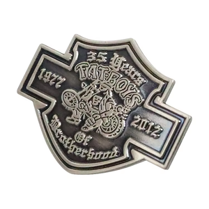 पिन कोमेल केन बेंडेरा लॉसम धातु बैज फोटो नाम बैज पिन के साथ पिन के नाम प्लेट - Product Image 3