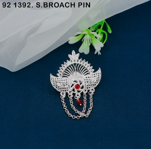 New Arrival High Quality Antique Design Men Women <b>Brooch</b> <b>Pin</b> Muslim Women Hijab Accessories Red Stone Hijab <b>Pin</b> for Women &Girls - Product Image 2