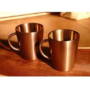 Taza de cobre de diseñador artesanal con calidad superior perfecta para regalar casas elegantes y uso lujoso - Product Image 3