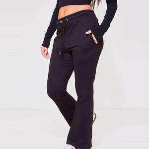 Pantalons de survêtement évasés pour femmes, sur mesure, taille élastique, légers, respirants, 100% coton, pantalons de jogging personnalisés - Product Image 6