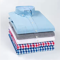 T-shirt décontracté pour homme, col en V, manches longues, coupe classique, 100 % coton 180 g, tissu Oxford uni, respirant, séchage rapide, anti-rétrécissement