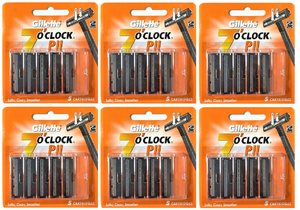 Cuchillas de afeitar Gillette 7 O'Clock Premium de doble filo para hombres, diseñadas para un afeitado ultra suave y preciso. - Product Image 6