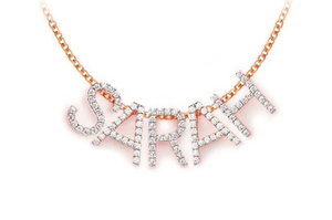 Colgante Pequeño de Diamante Natural Fino de Moda, Dije Personalizado con Alfabeto, Minimalista para Mujer, Chapado en Oro, Venta al por Mayor para Aniversario - Product Image 6