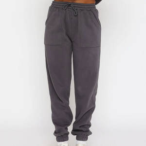 Pantalones de chándal de algodón pesado personalizados French Terry Joggers con bordado, ropa de calle unisex de fábrica OEM. - Product Image 3