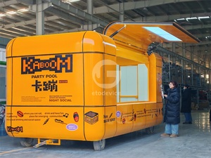 Remorque alimentaire mobile attrayante, camion alimentaire électrique avec auvent, chariot de restauration commercial pour café et snack-<span class=keywords><strong>bar</strong></span> - Product Image 5