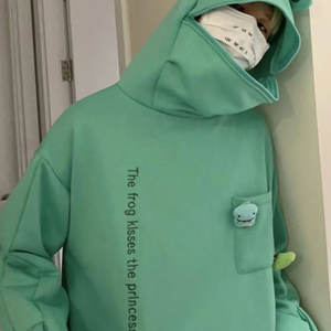 เสื้อมีฮู้ดซิปหน้าเต็มรูปแบบสีทึบแฟชั่นทันสมัย - Product Image 2