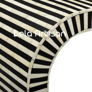 Bela Artisan Modern Design <b>Oval</b> <b>Coffee</b> <b>Table</b> Trendy Marble Wood with Storage for Bedroom Hotel or Apartment Decorative Piece - Product Image 6