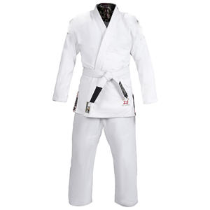 Kimono de Jiu Jitsu brasileño de competición Premium, traje de agarre de diseño personalizado para artes marciales y MMA con logotipo en la parte delantera - Product Image 1