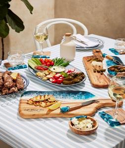 Bol à salade de fruits en bois massif et résine, produit artisanal, bol en bois et résine époxy, qualité supérieure pour la vaisselle à domicile - Product Image 1