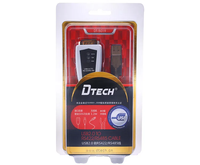 DTECH macho a macho chapado en oro USB 2,0 a Rs422 Rs485 Db9 adaptador de cable convertidor serie 1,2 m