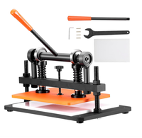Machine à embosser manuelle en acier allié, personnalisable OEM, avec plaque d'embossage 14.2 X 10.2 et course de pression de 0.47, pour diverses applications